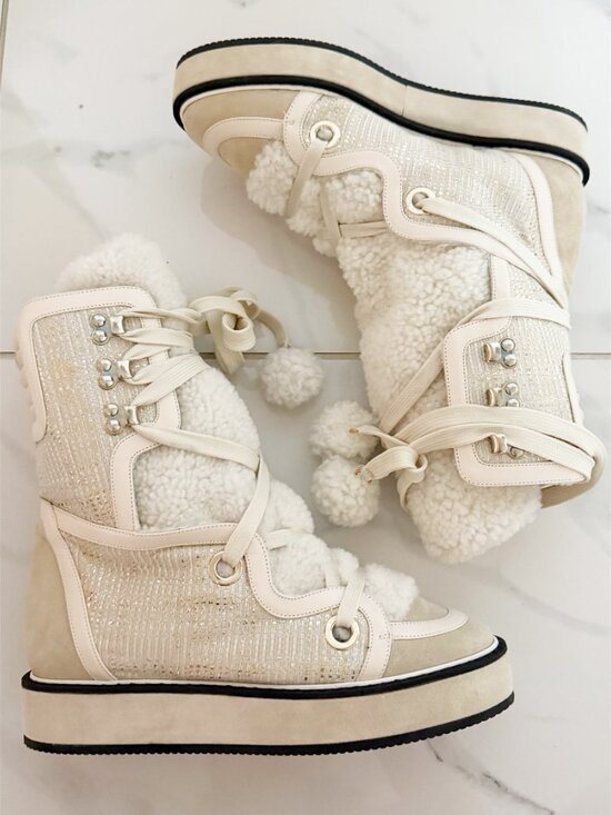 Nicholas Kirkwood Fleece Lined Kira Moon Boots Sz 8 w/ Box - Picture 4 of 11